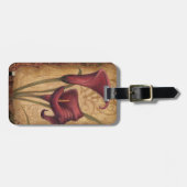 赤チューリップI ラゲッジタグ (正面横)