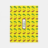 赤チリ緑チリzia sun フリースブランケット (正面)