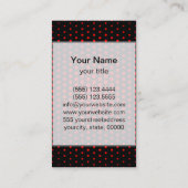 赤テクノドットモダン黒 名刺 (裏面)