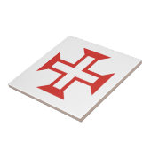 赤テンプル十字 タイル (側面)