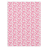 赤デイジーの花レトロ背景の夏 テーブルクロス (正面)