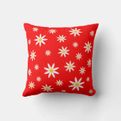 赤デイジー枕 クッション (裏面)