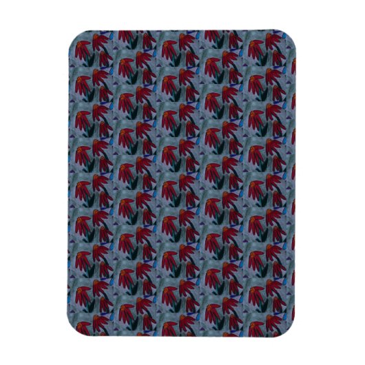 赤デイジー磁石 マグネット (縦)