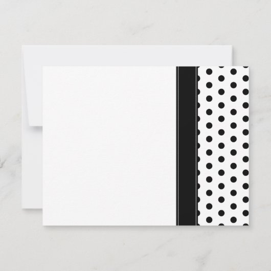 赤デイジー黒水玉模様保存日 セーブザデート (裏面)