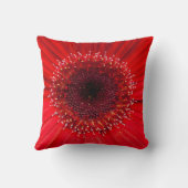 赤デイジー クッション (裏面)