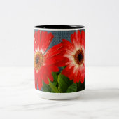 赤デイジー ツートーンマグカップ (中央)