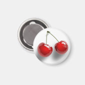 赤デザートグレーズさくらんぼ マグネット (正面/裏面)