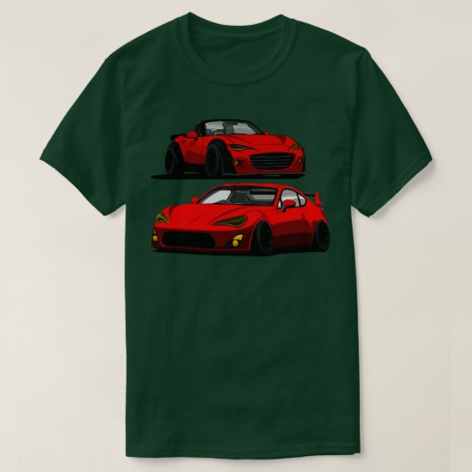 赤デュオ Tシャツ (デザイン正面)