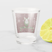 赤トナカイのクリスマスショットグラス ショットグラス (裏面)