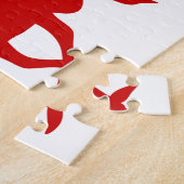 赤トナカイ/カリブシルエット ジグソーパズル (側面)