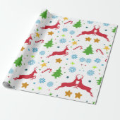 赤トナカイ ラッピングペーパー (アンロールド)