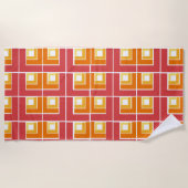 赤トプシー・ターヴィ ビーチタオル (正面)