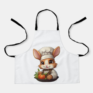 赤トマトのかわいいシェフバニー エプロン