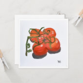 赤トマトのつる植物 カード (正面/裏面インサイチュ)