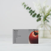 赤トマトの新鮮な果物野菜健康においしい 名刺 (スタンド正面)