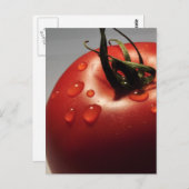 赤トマト新鮮なフルーツ野菜ヘルシーおいしい ポストカード (正面/裏面)