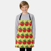 赤トマト エプロン (着用した状態)