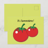 赤トマト |テキストの追加 ポストカード (正面/裏面)