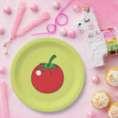 赤トマト ペーパープレート (パーティー)