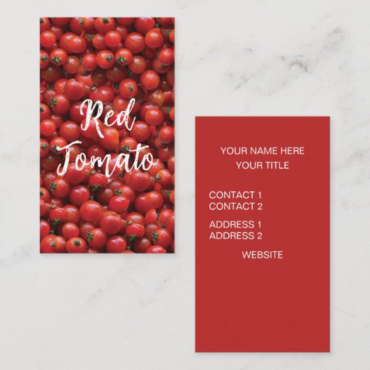赤トマト 名刺 (正面/裏面)