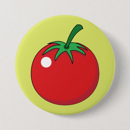 赤トマト 缶バッジ (正面)