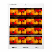 赤トマト、黄色トマト ラベル (フルシート)