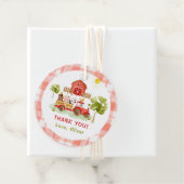 赤トラクターファーム動物の誕生日 フェイバータグ (インサイチュ)