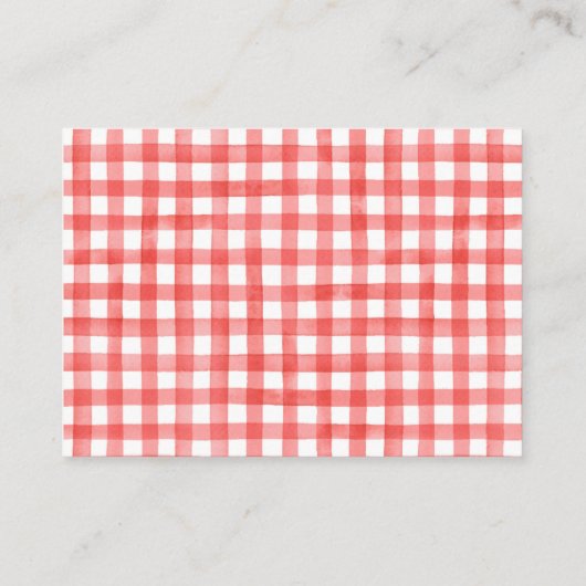 赤トラクターブックベビーカード エンクロージャーカード (裏面)