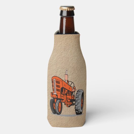 赤トラクター ボトルクーラー (ボトル正面)