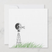 赤トラクタ結婚式招待状 招待状 (裏面)