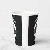 赤トラクタ農業ハッピーバースデー名装置 紙コップ (右)