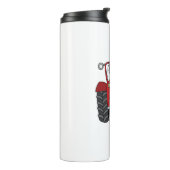 赤トラクパーソナライズされたタカントリー結婚式のギフト タンブラー (回転左)