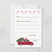 赤トラックありがとう、カードを入力空白のする 出欠カード (正面)