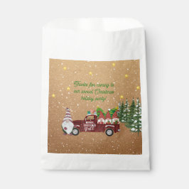 赤トラックお洒落のクリスマスパーティーの格言 フェイバーバッグ