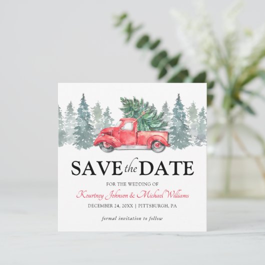 赤トラックのクリスマスウェディング日付を保存 (スタンド正面)