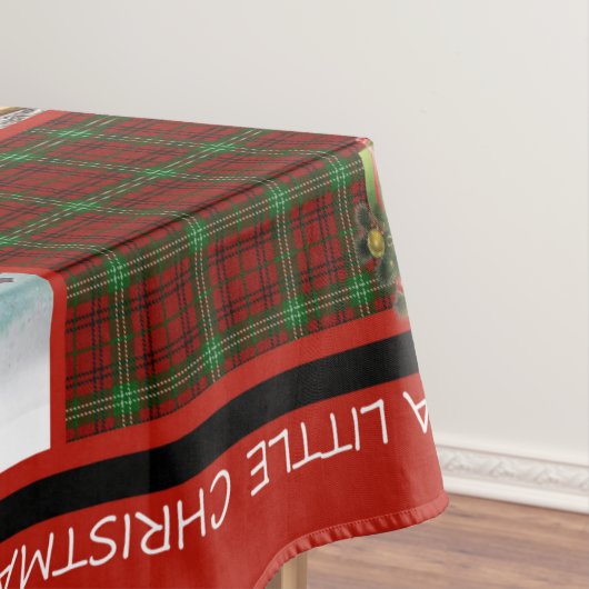 赤トラックの毛布赤トラック贈り物、メリークリスマス テーブルクロス (インサイチュ)