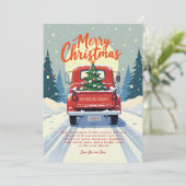 赤トラック素朴のクリスマスカード シーズンカード (スタンド正面)