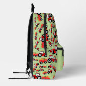 赤トラパーソナライズされたクタートラック農作物 プリントバックパック (左)