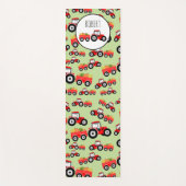 赤トラパーソナライズされたクタートラック農作物 ヨガマット (正面)