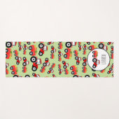 赤トラパーソナライズされたクタートラック農作物 ヨガマット (正面(横))