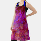 赤トリップ(幻覚体験)のようなとマゼンタの印象派の風景 エプロン (インサイチュ)