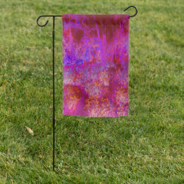 赤トリップ（幻覚体験）のようなとマゼンタの印象派の風景 ガーデンフラッグ