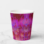 赤トリップ（幻覚体験）のようなとマゼンタの印象派の風景 紙コップ (正面)