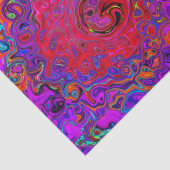 赤トリップ（幻覚体験）のような紫抽象芸術レトロ液スワール 薄葉紙 (詳細)