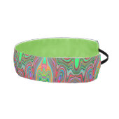 赤トリップ（幻覚体験）のような、緑、青の抽象芸術Groovy Art アスレチックヘッドバンド (右)