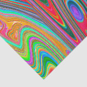 赤トリップ(幻覚体験)のような、緑、青の抽象芸術Groovy Art 薄葉紙 (詳細)