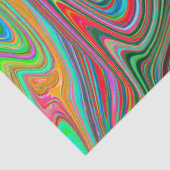 赤トリップ（幻覚体験）のような、緑、青の抽象芸術Groovy Art 薄葉紙 (詳細)