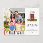 赤ドアの移動案内 案内ポストカード (正面)