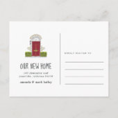 赤ドアの移動案内 案内ポストカード (裏面)