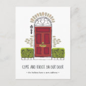 赤ドアの移動案内 案内ポストカード (正面)